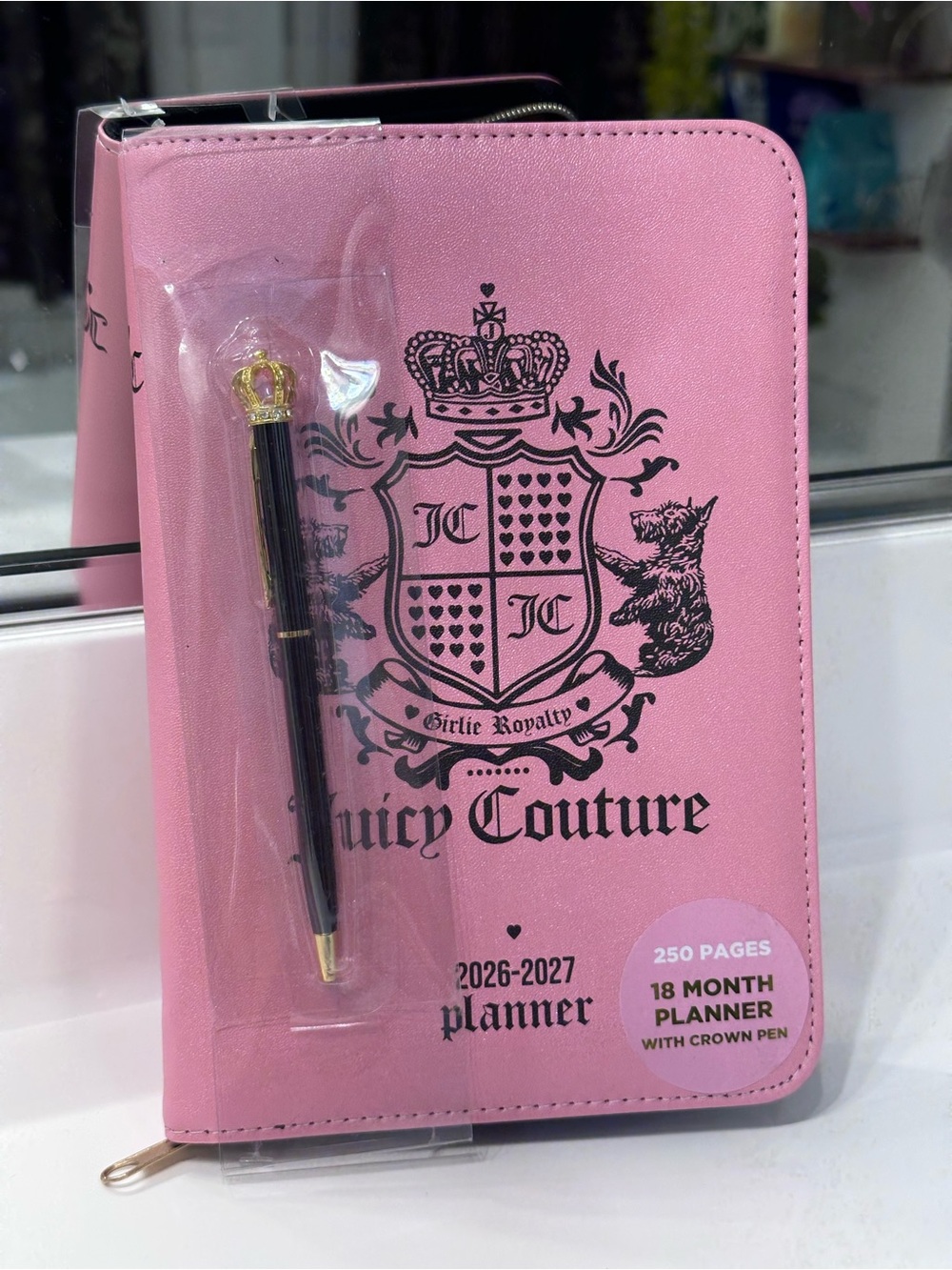 ✨NEW✨ Pink Juicy Couture 18 month Planner/ w Pen💖
